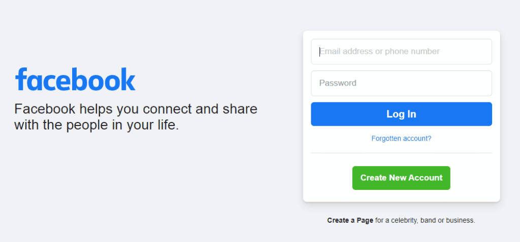 Log in to your Facebook Business page