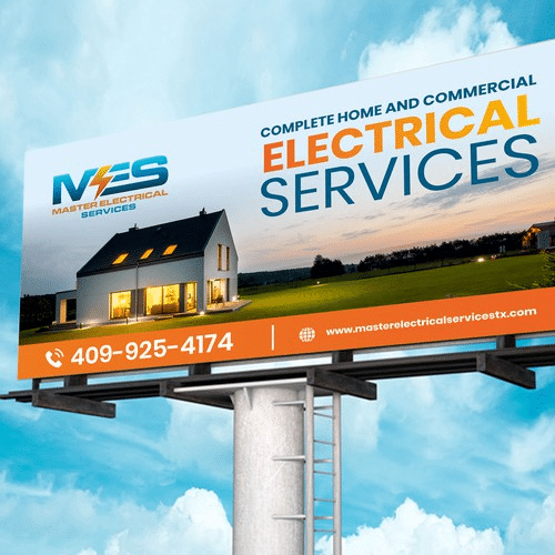 An electrical services billboard.