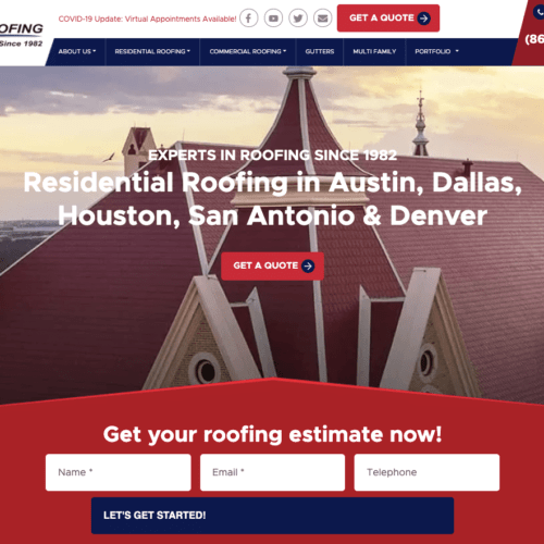 Kidd Roofing company website. 